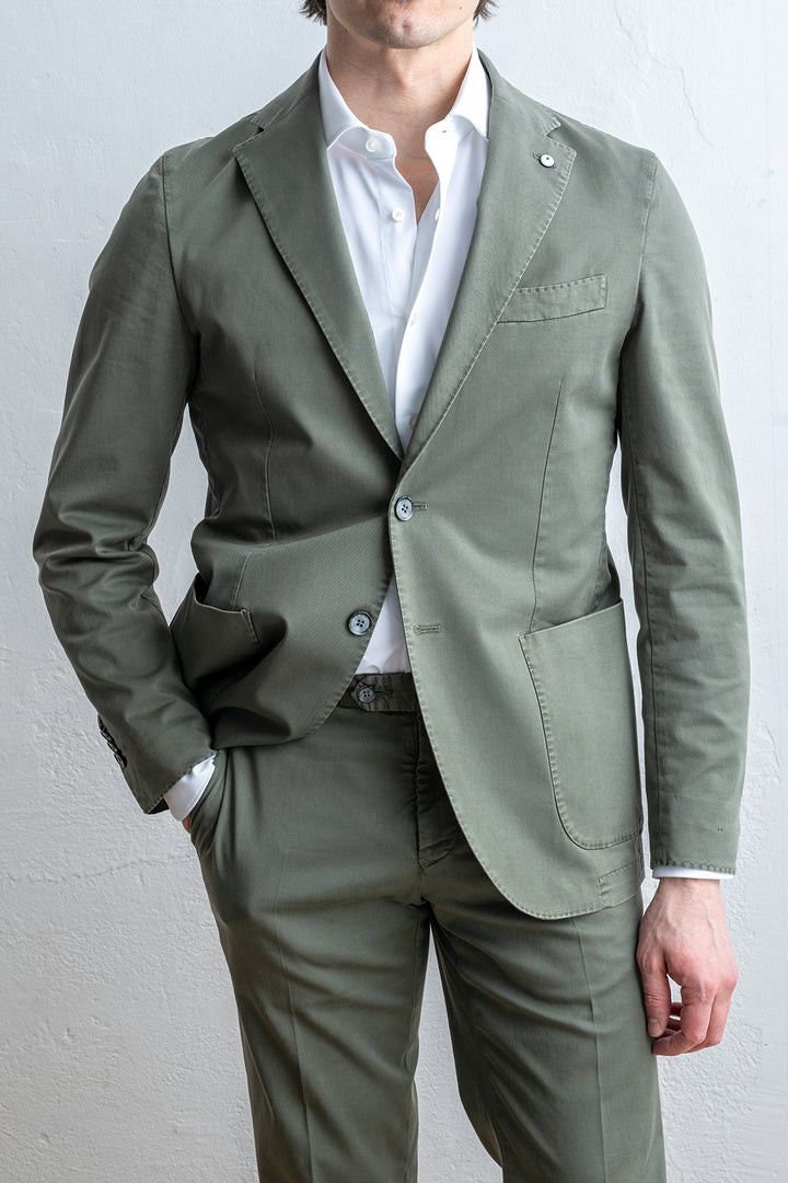 Cotton Garment Dyed Suit SAGE