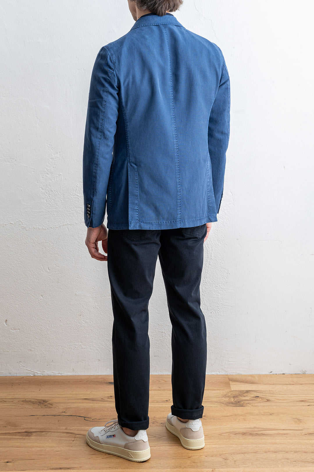 Cotton Lyocell Blazer Blue