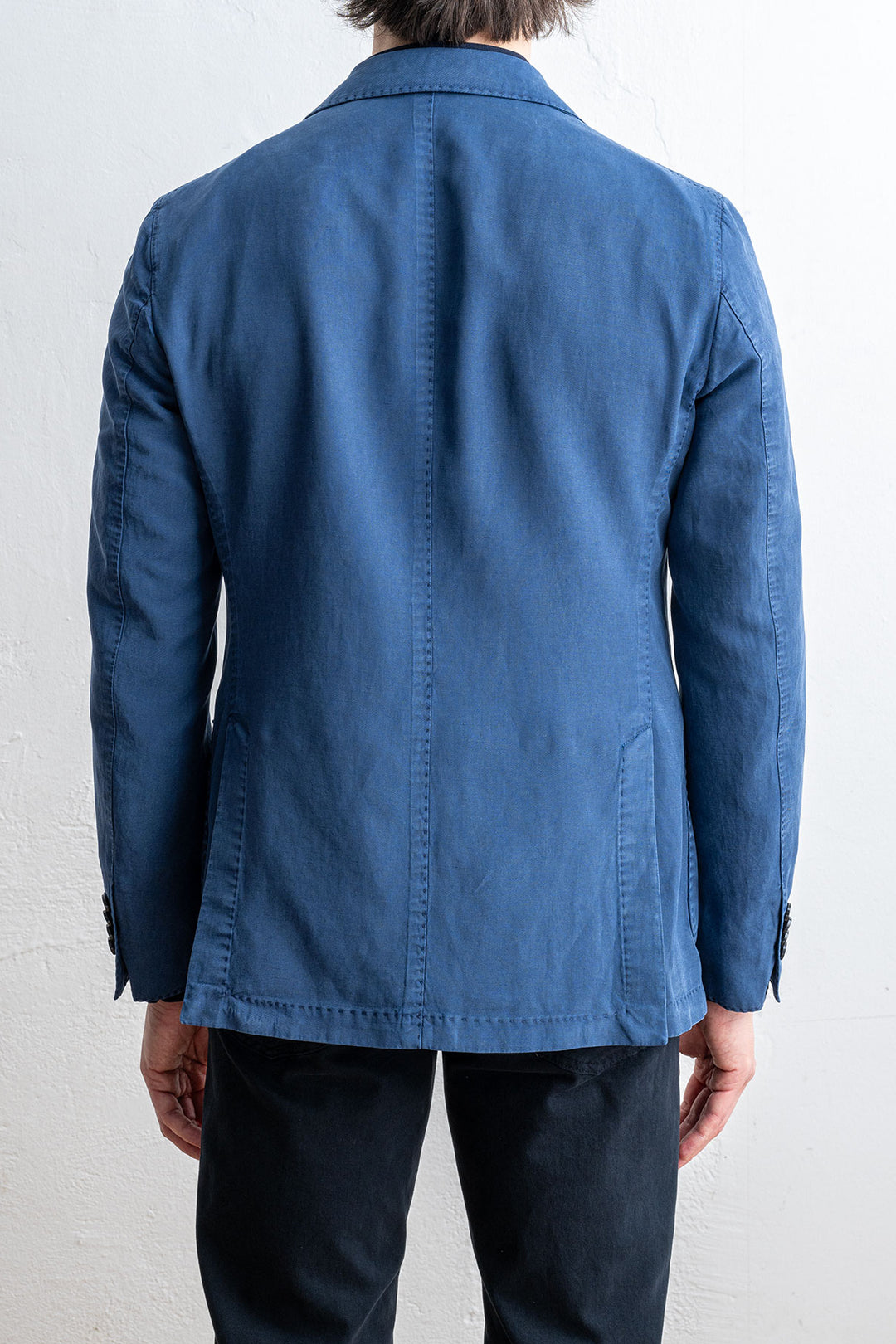 Cotton Lyocell Blazer Blue