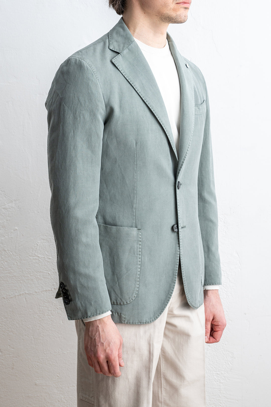 Cotton Lyocell Blazer Green