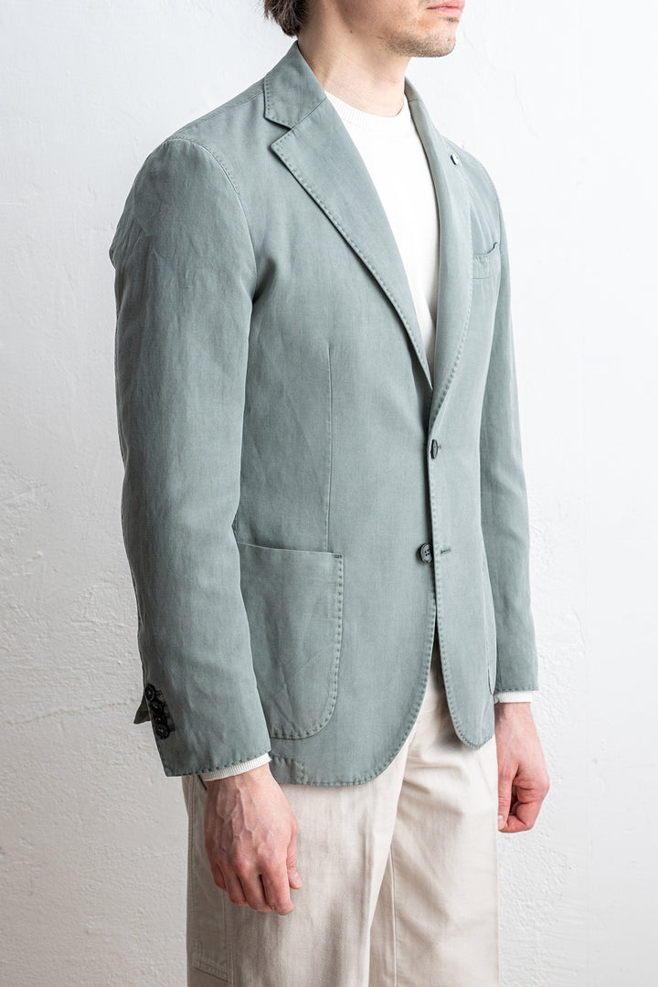 Cotton Lyocell Blazer Green