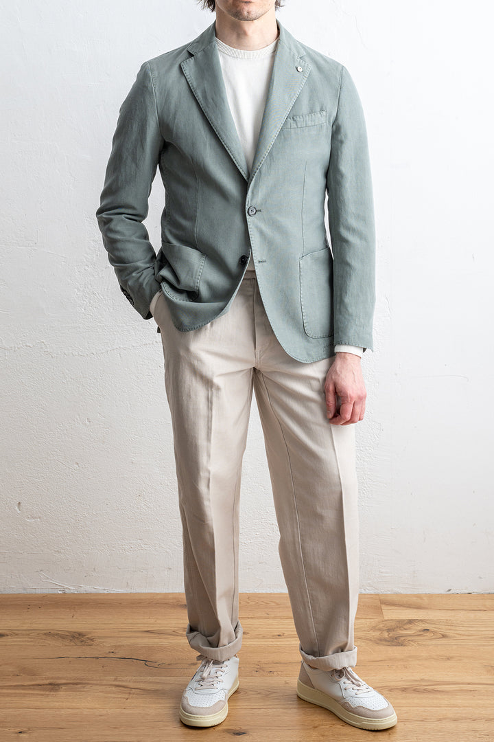 Cotton Lyocell Blazer Green