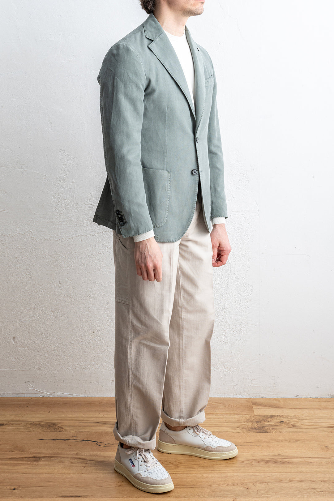 Cotton Lyocell Blazer Green