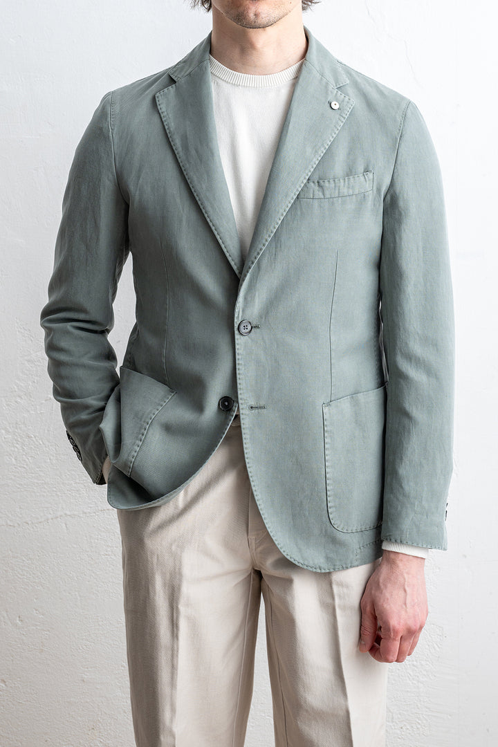 Cotton Lyocell Blazer Green