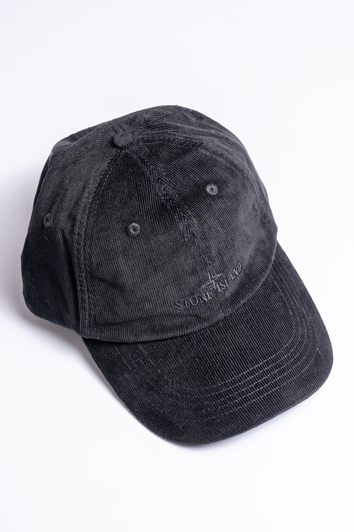 Cotton Micro Corduroy Baseball Cap 9100005 Black