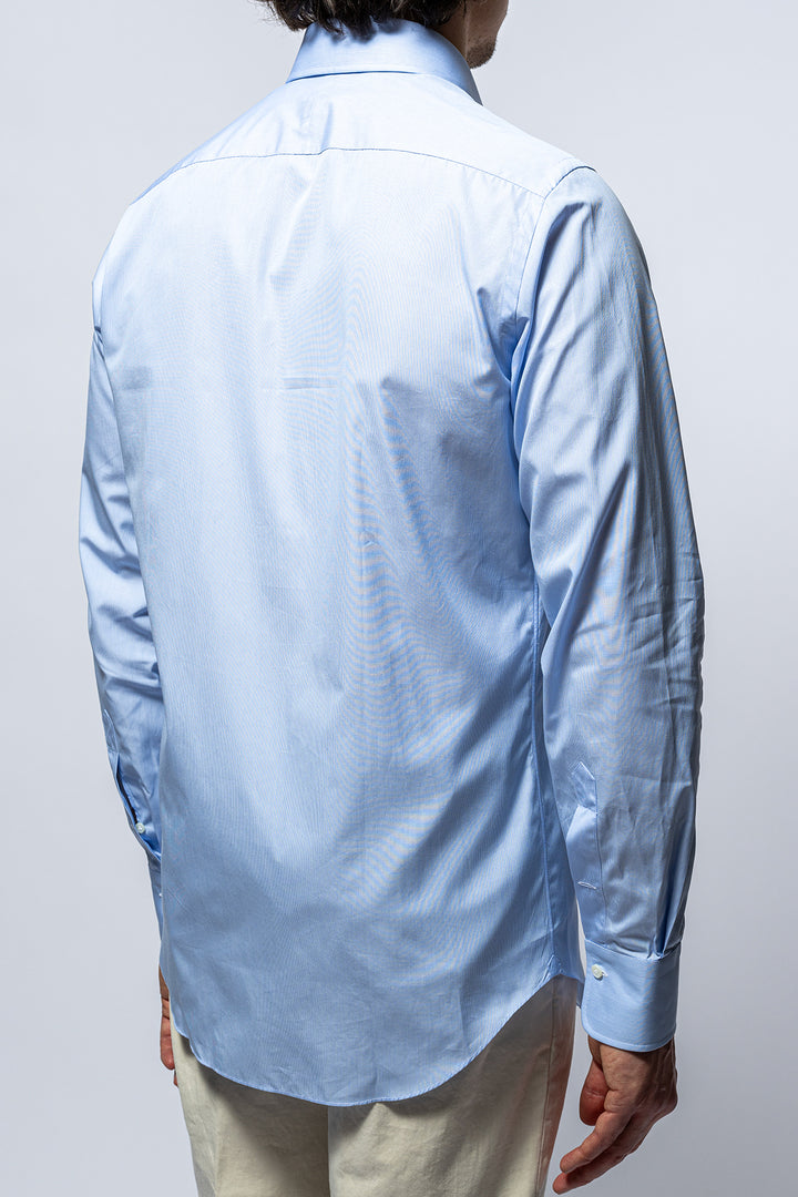 Cotton Micro Stripe Regular Fit Blue