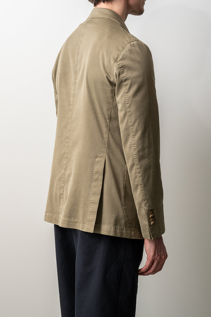 Cotton Silk Soft Blazer Green