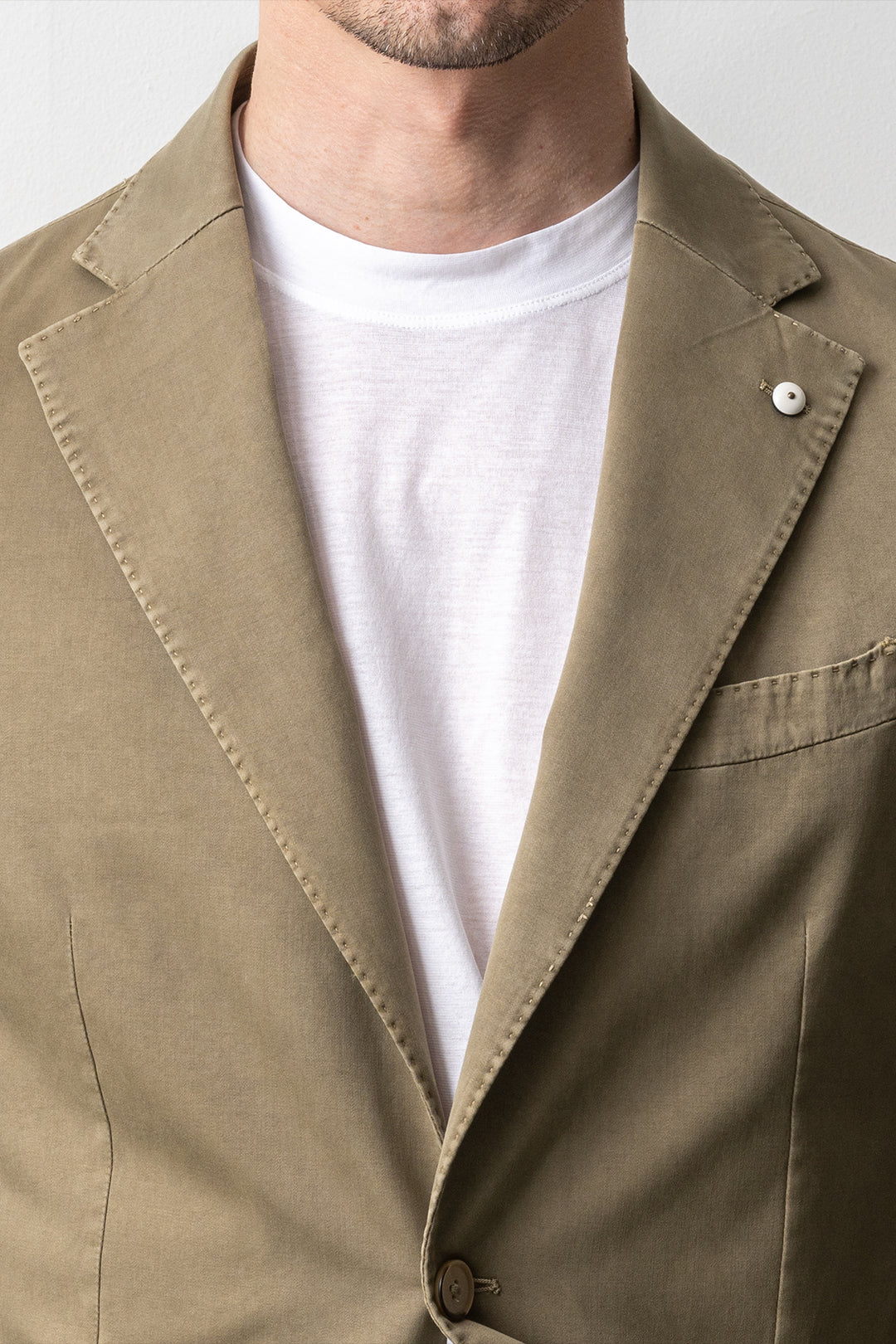 Cotton Silk Soft Blazer Green