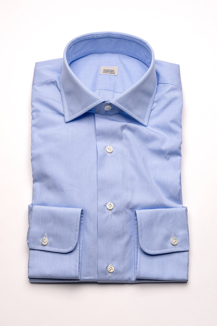 Cotton Stripe Regular Fit Blue