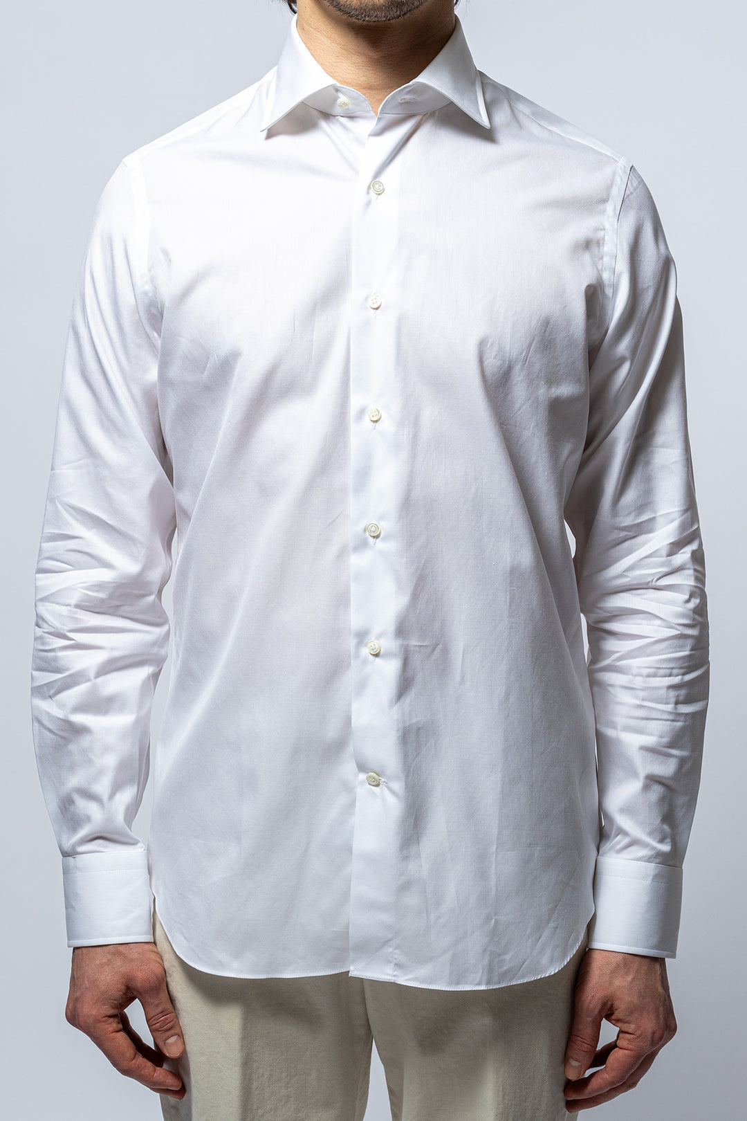 Cotton Twill Regular Fit White