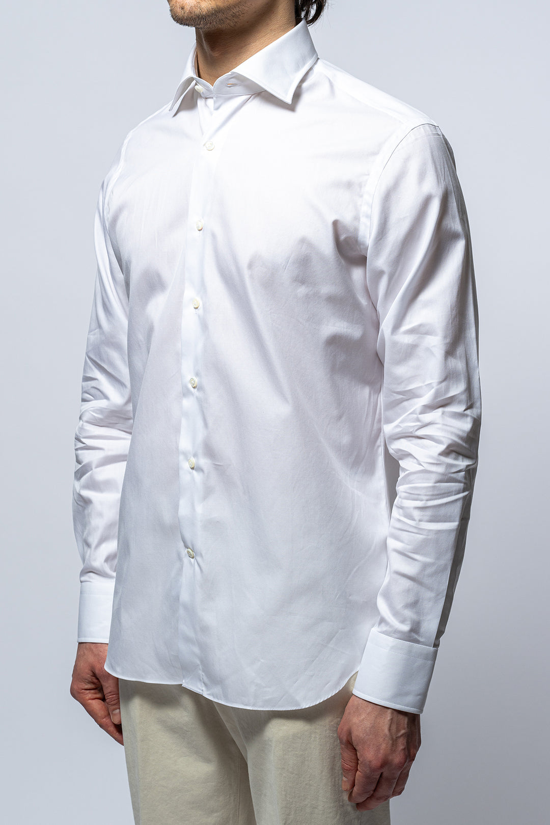 Cotton Twill Regular Fit White
