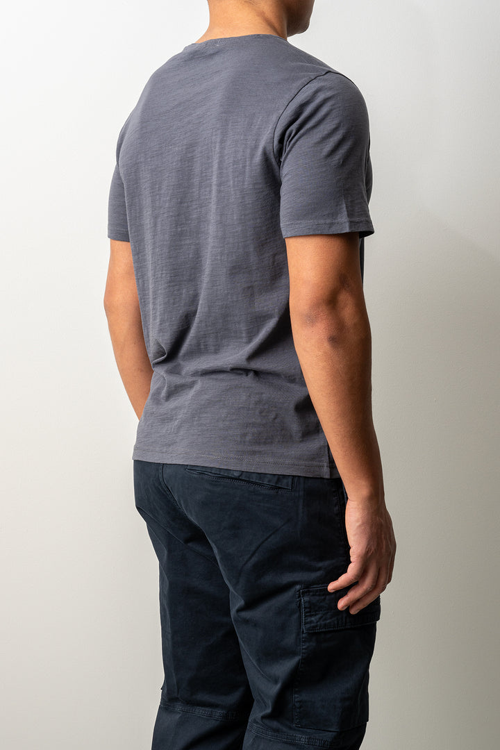 Cotton Washed Pocket T-shirt Grey