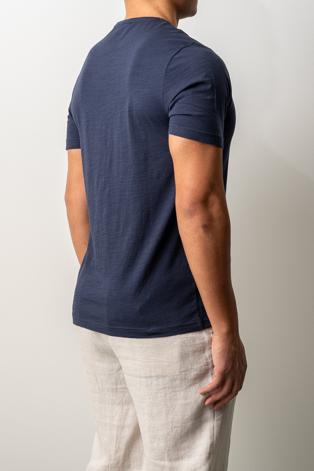 Cotton Washed Pocket T-shirt Navy