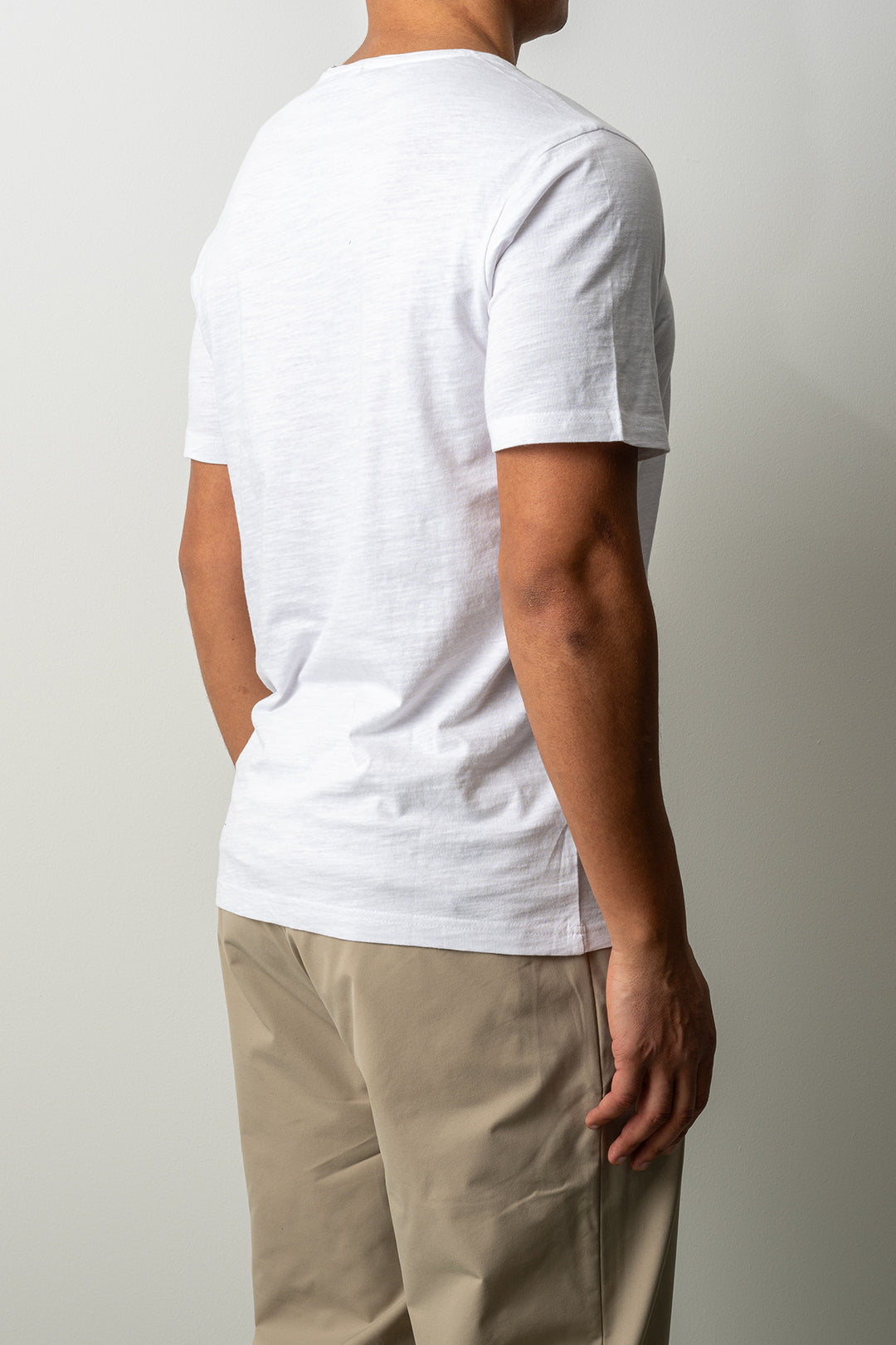 Cotton Washed Pocket T-shirt White