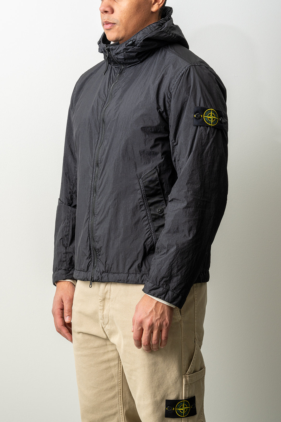 Crinkle Reps Recycled Nylon Jacket 4100001 Black