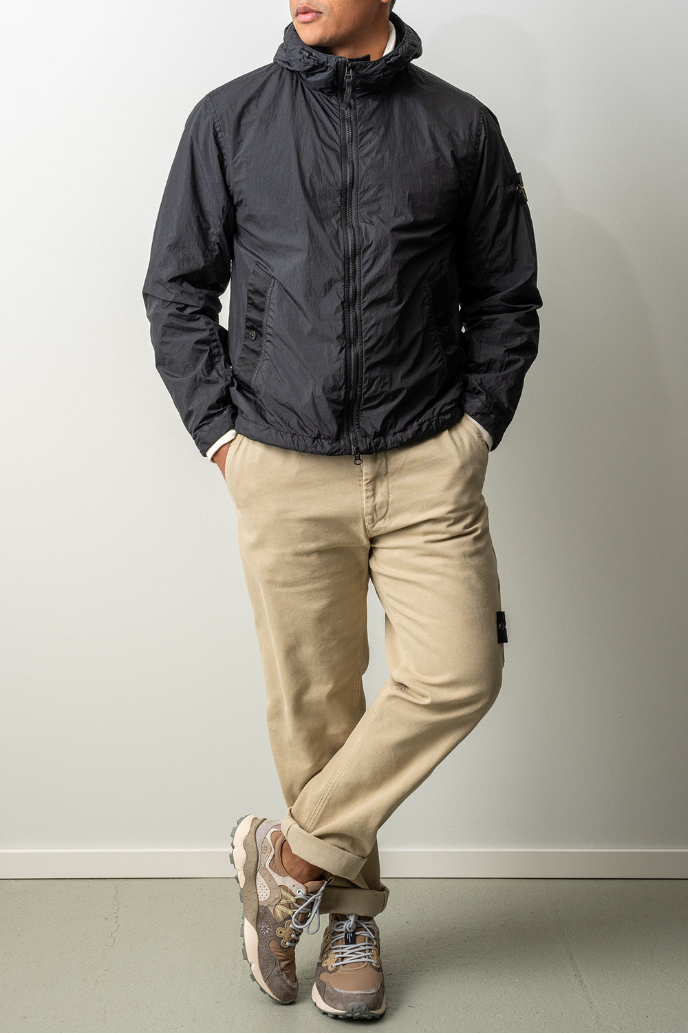 Crinkle Reps Recycled Nylon Jacket 4100001 Black