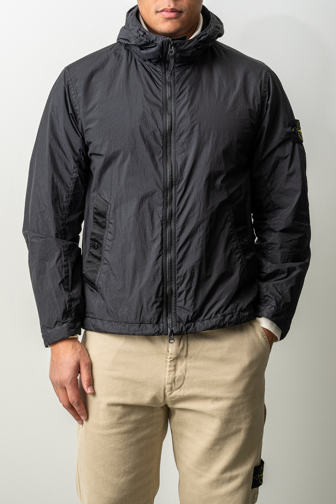 Crinkle Reps Recycled Nylon Jacket 4100001 Black