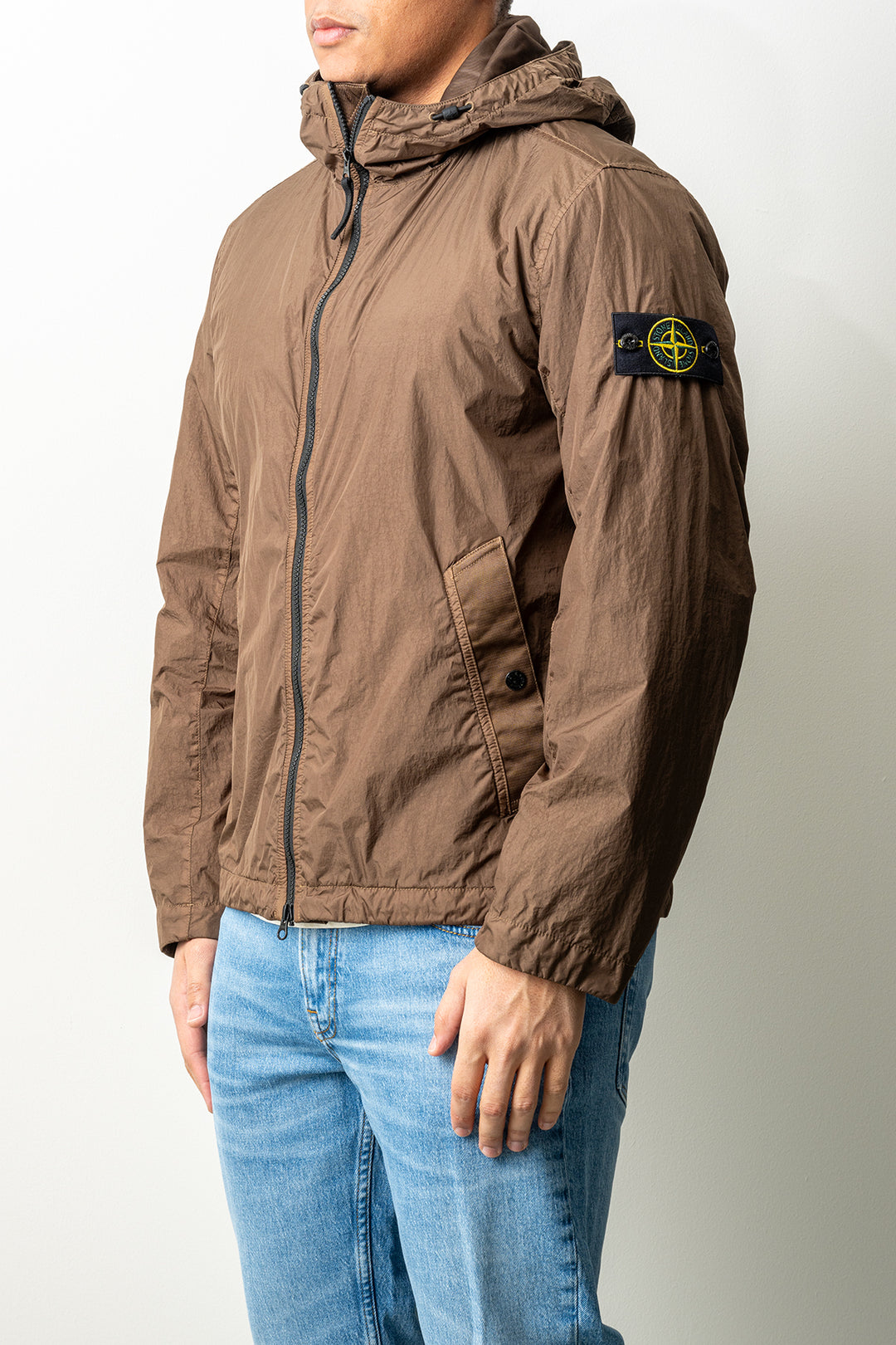 Crinkle Reps Recycled Nylon Jacket 4100001 Shadow Brown