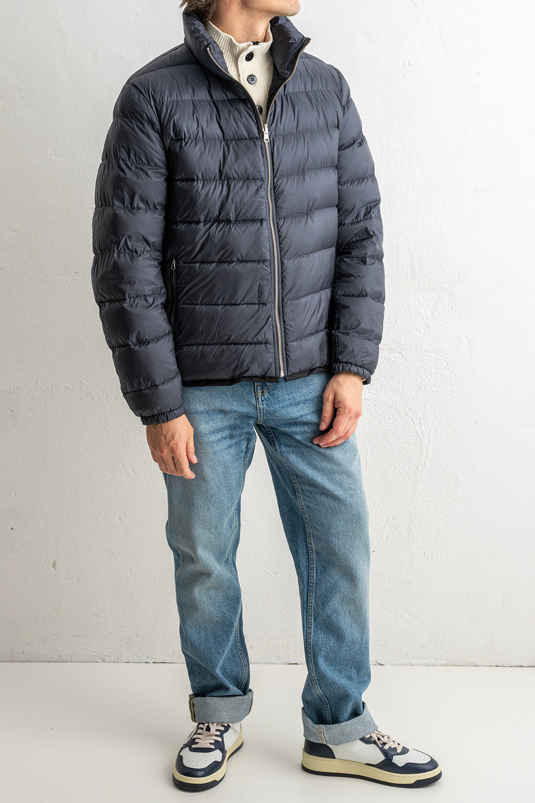 DOWN LINER WITH POCKETS Grey