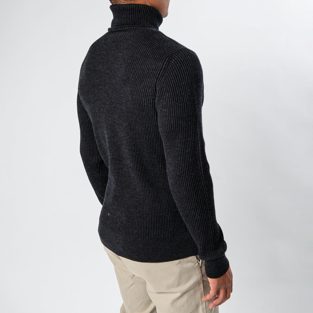 Pure Wool Sweater MELANGE CHARCOAL