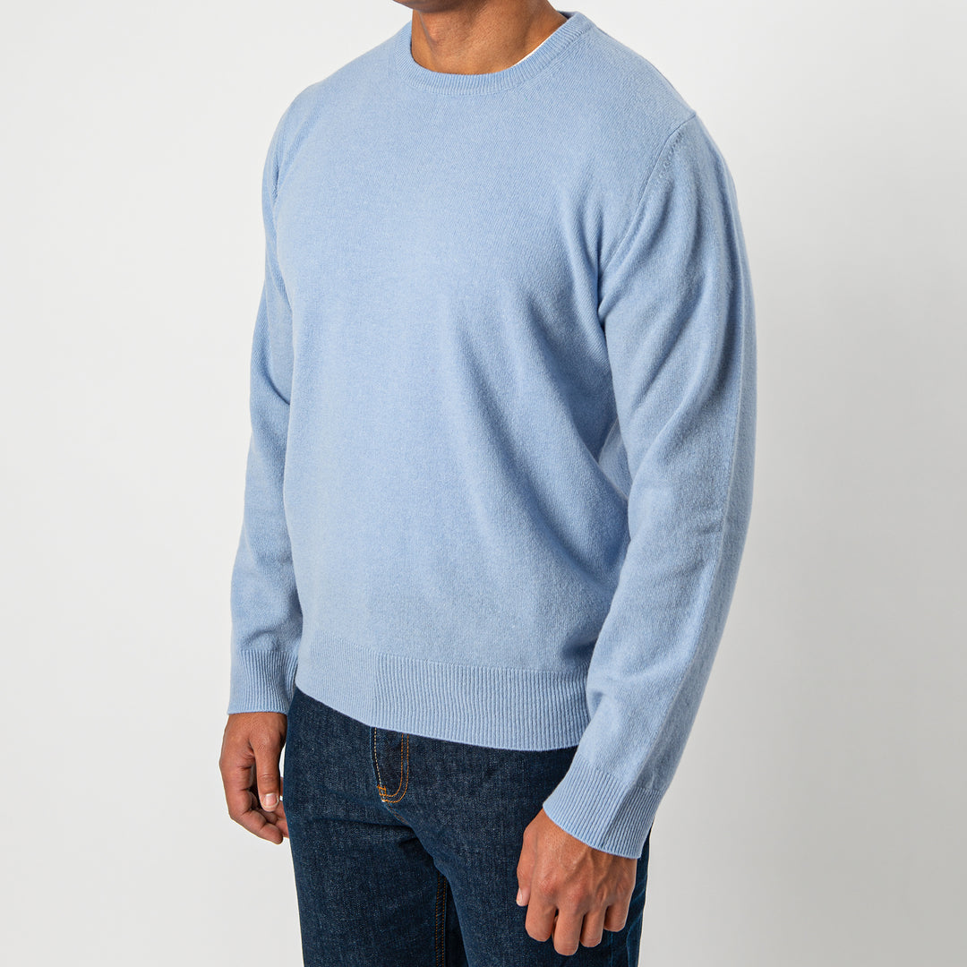 Lambwool Crewneck Sweater Sky Blue