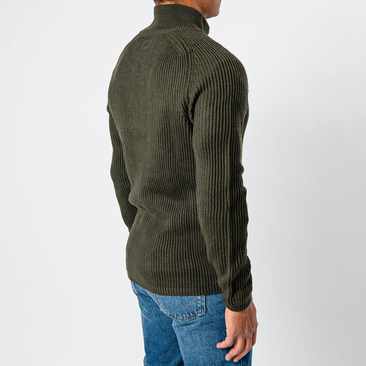 Knitted Cardigan Sweater OLIVE