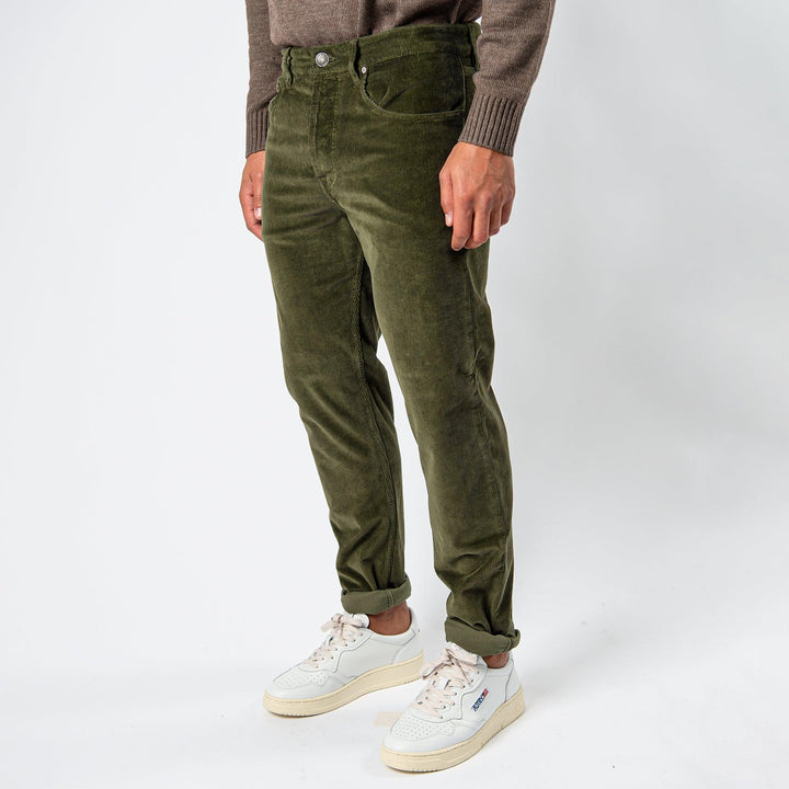Jimmy Washed 5 Pocket Trousers Green