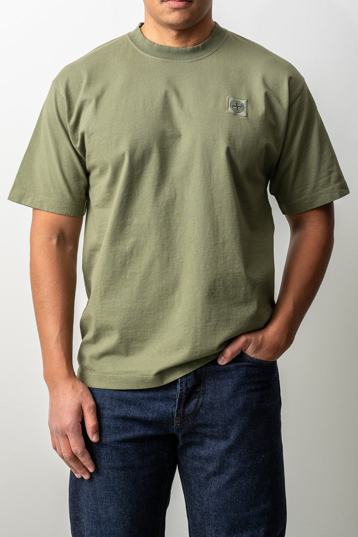 Combed Organic Cotton Jersey T-Shirt 2100030 MILITARY GREEN