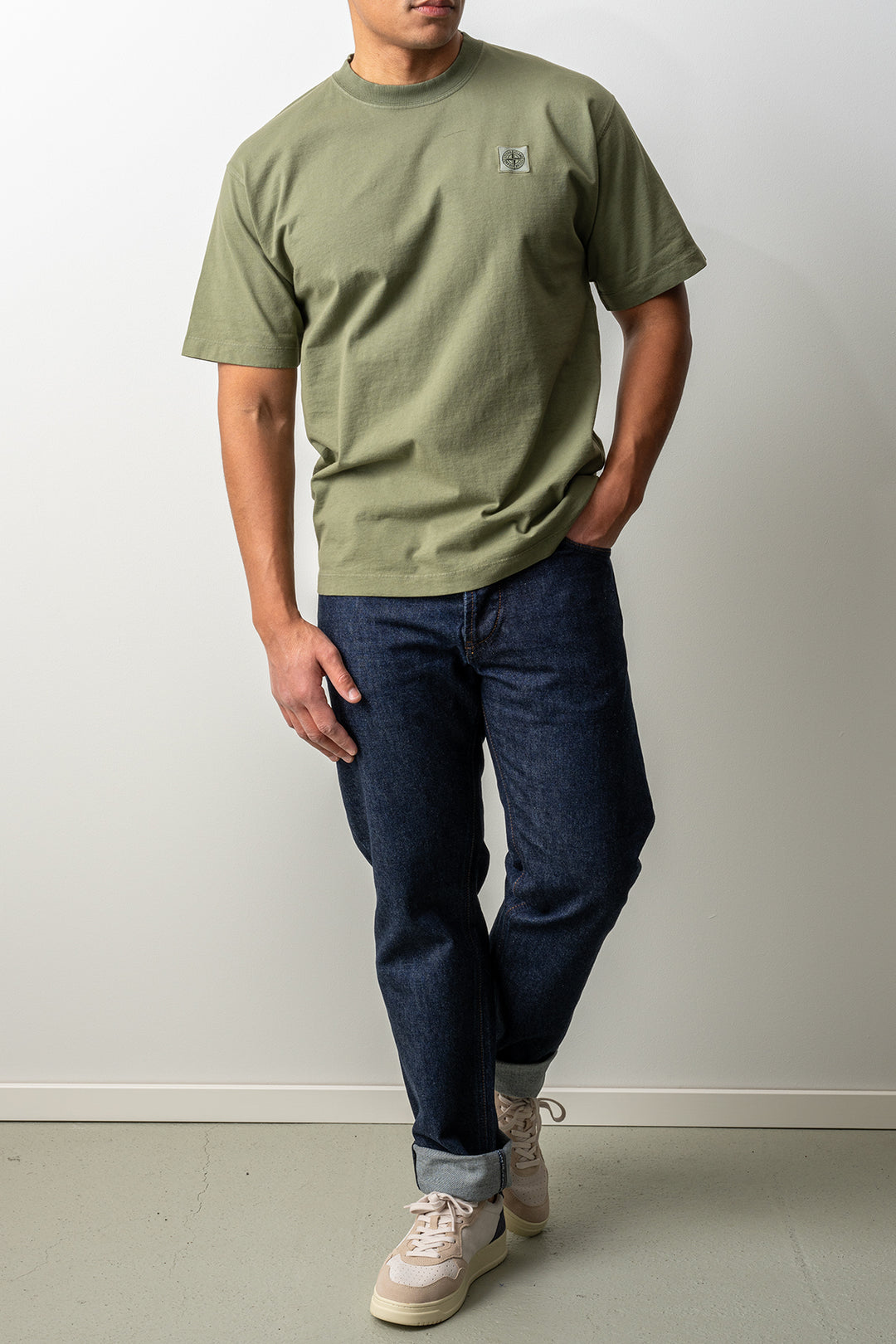 Combed Organic Cotton Jersey T-Shirt 2100030 MILITARY GREEN
