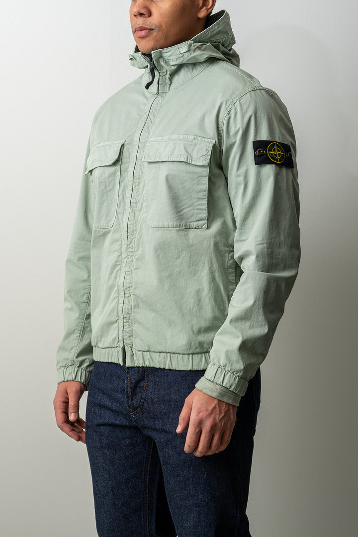 Stretch Organic Cotton Twill Jacket 4100077 SAGE