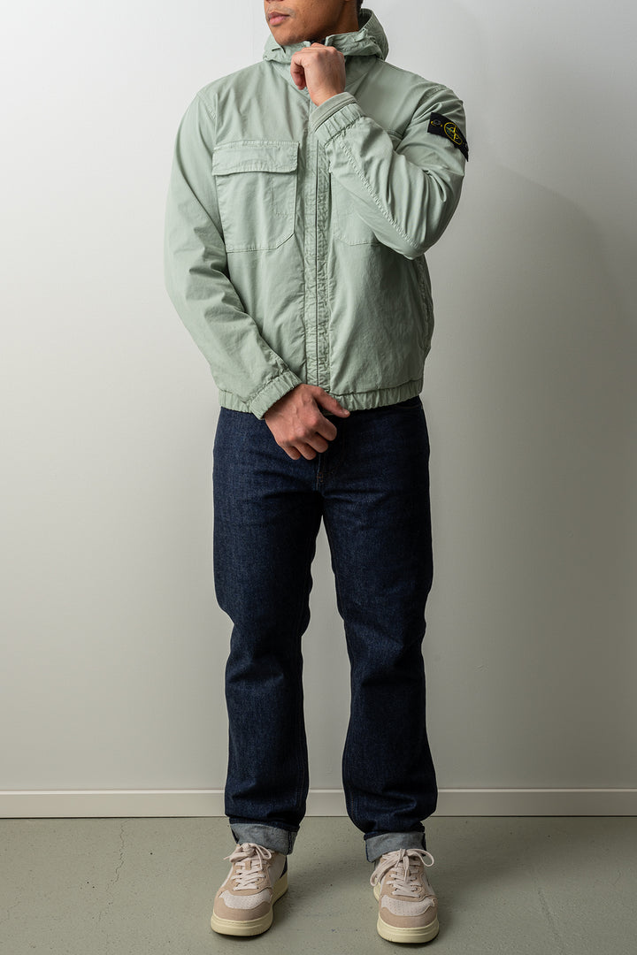 Stretch Organic Cotton Twill Jacket 4100077 SAGE