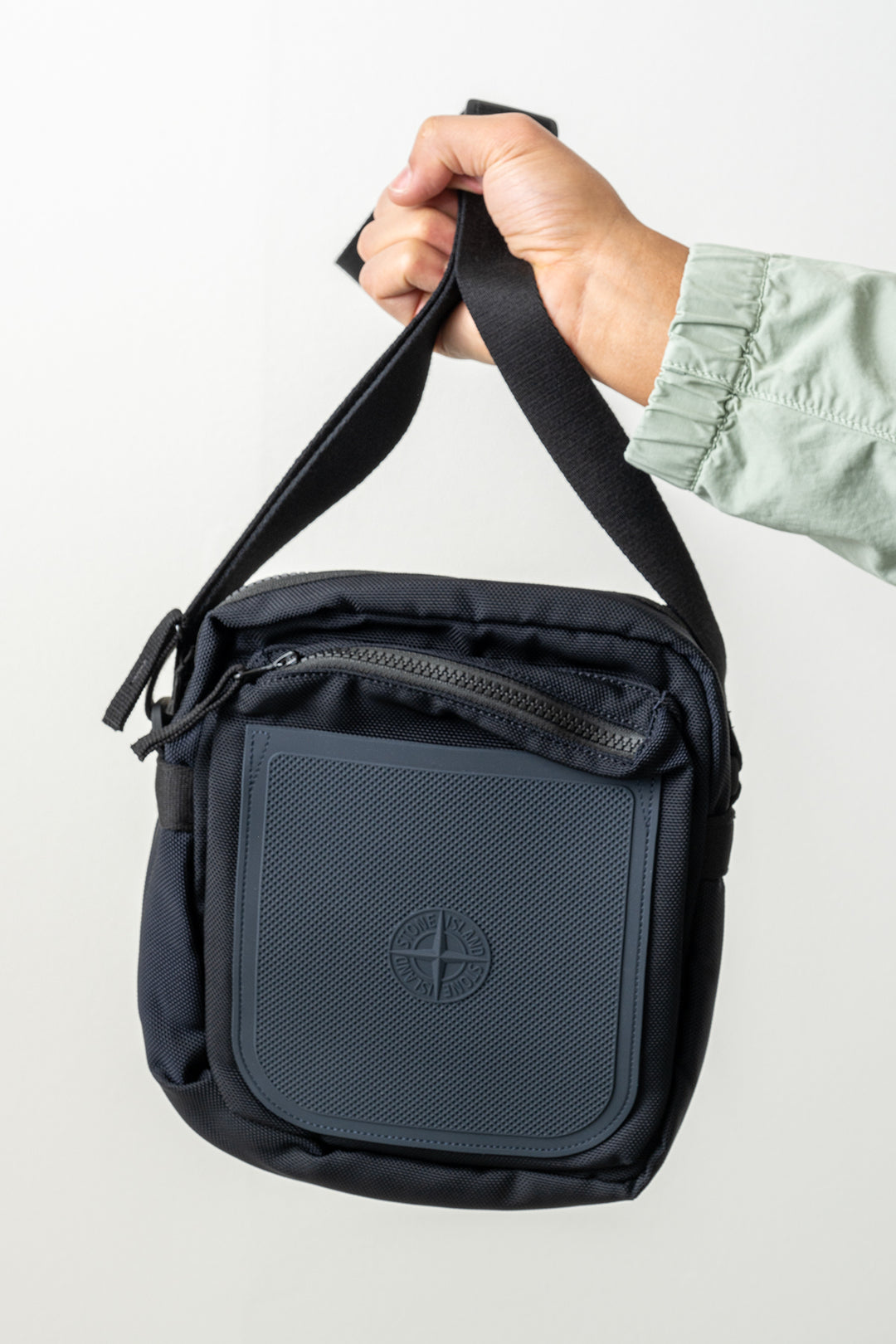 Nylon Panama Pouch Bag 9200029 Navy Blue