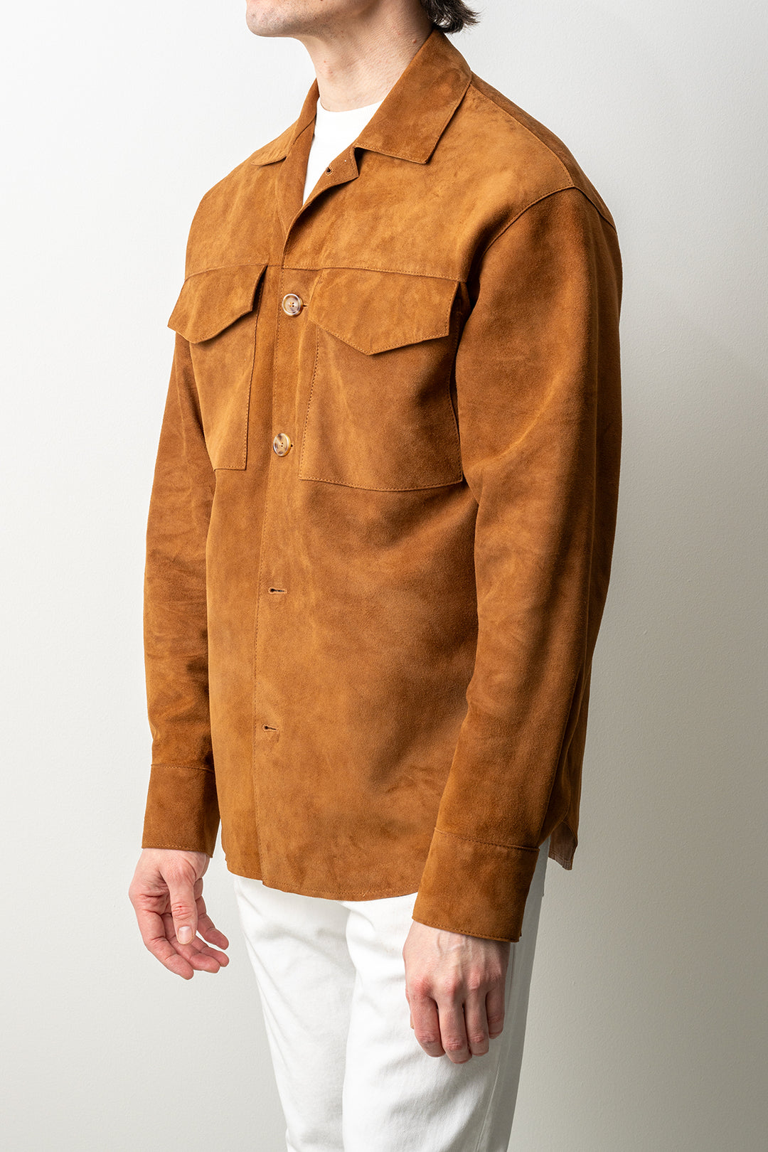 Luxury Suede Jacket Cognac