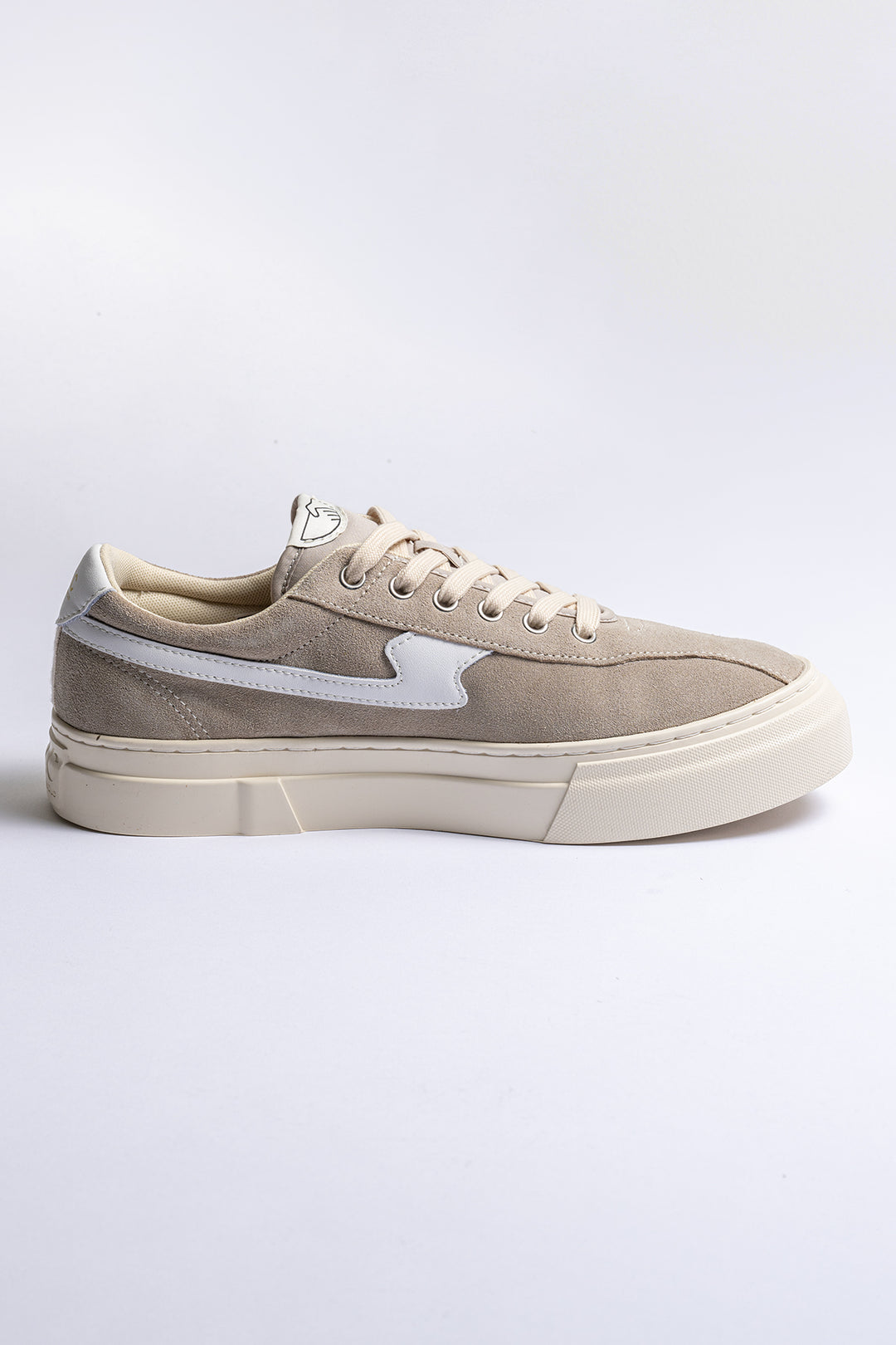 Dellow S-Strike Cup Suede Sneaker Light Grey/White