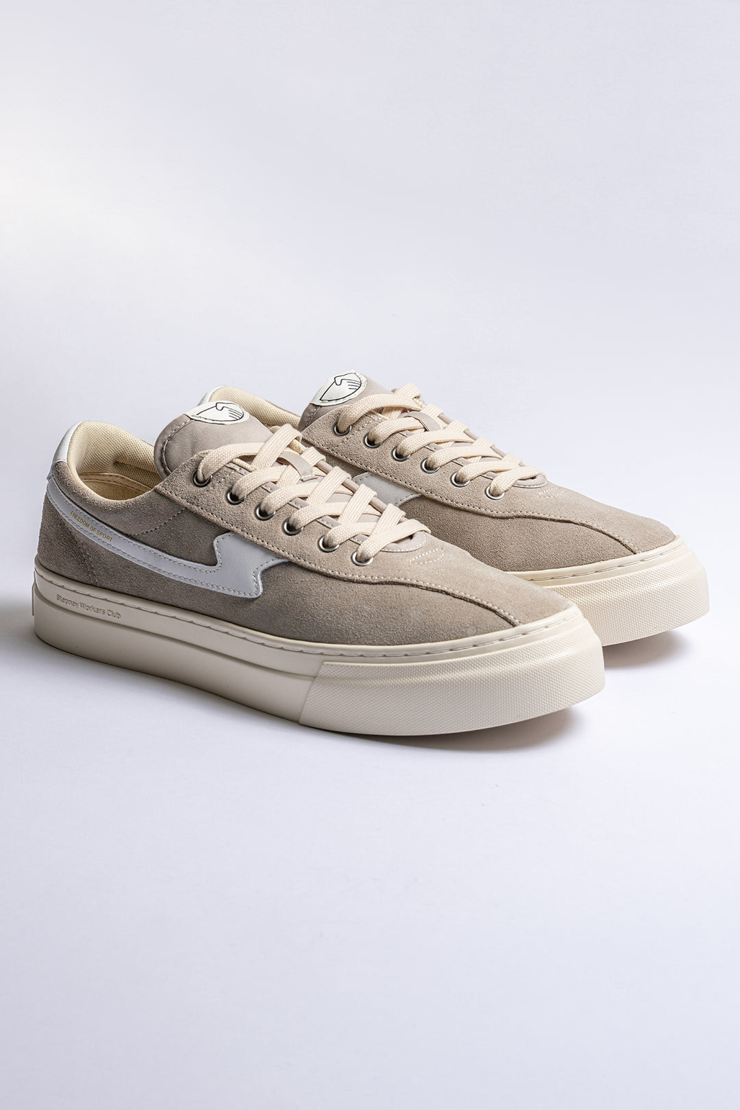 Dellow S-Strike Cup Suede Sneaker Light Grey/White