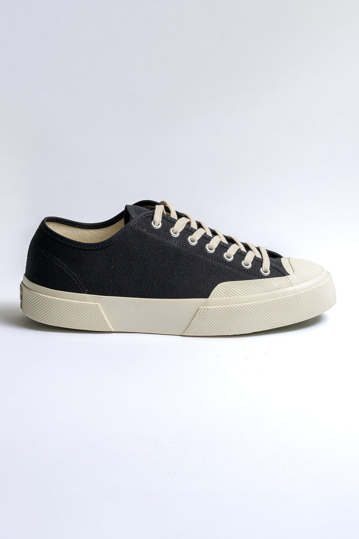 Works Cotton Canvas Sneaker Black