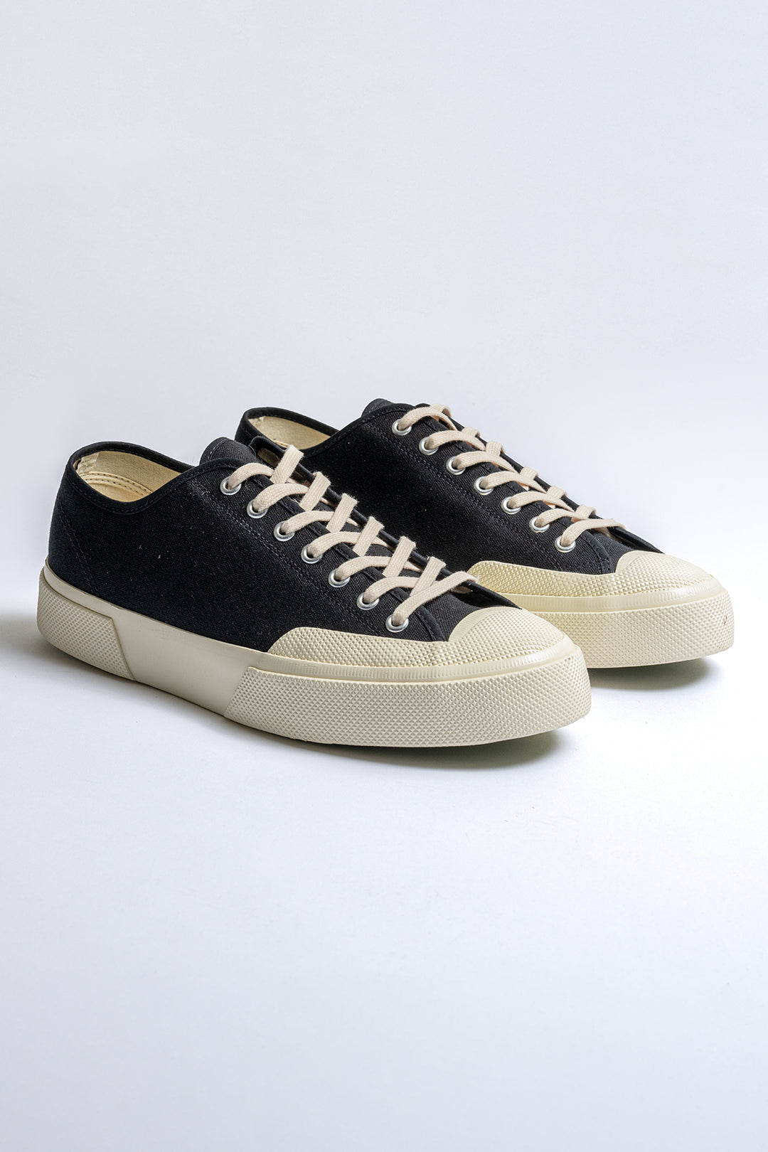 Works Cotton Canvas Sneaker Black