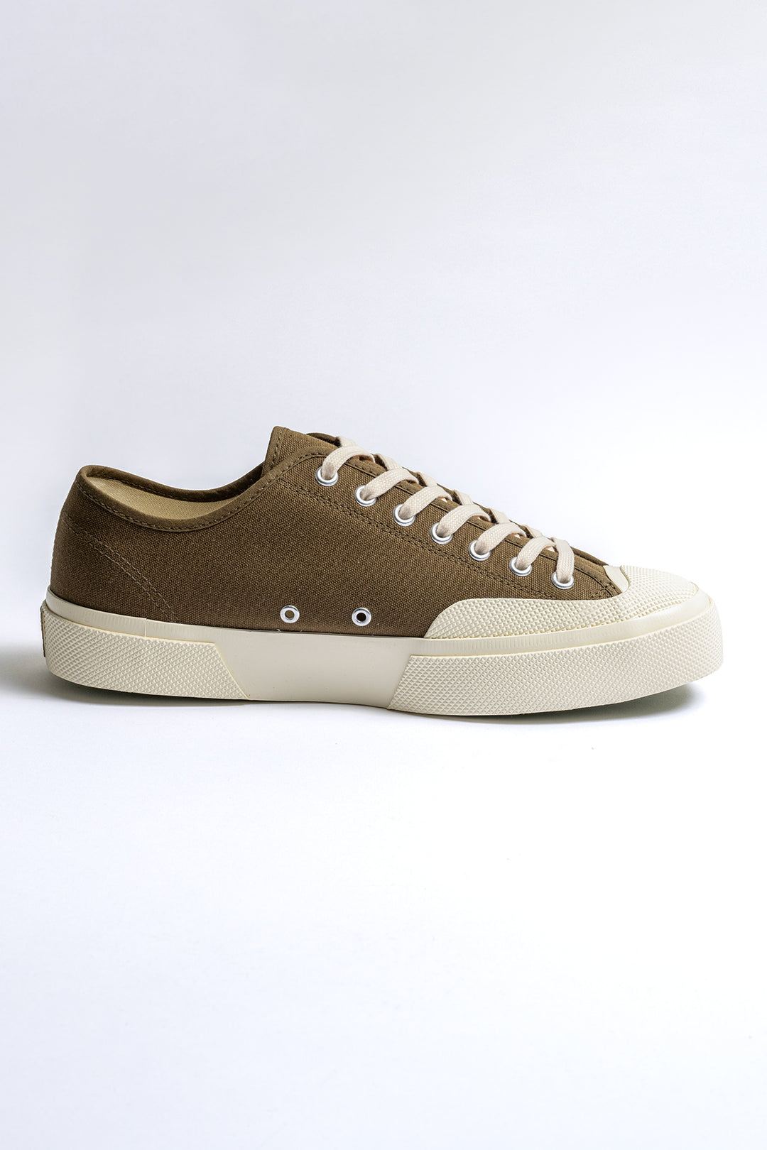 Works Cotton Canvas Sneaker GREEN OLIVE