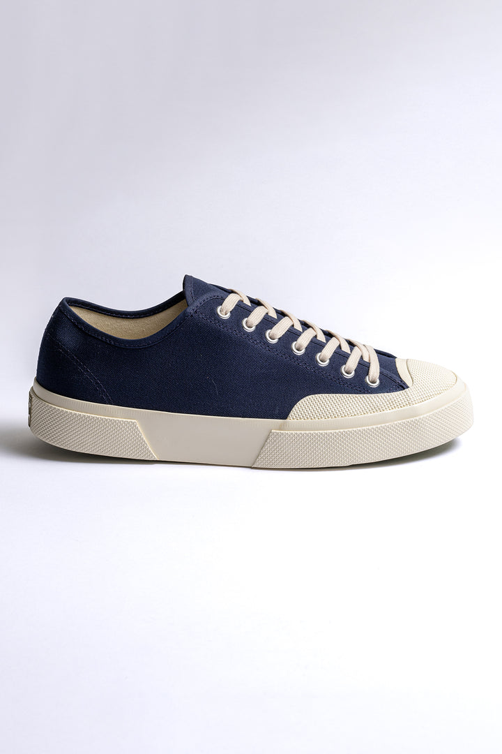 Works Cotton Canvas Sneaker Navy