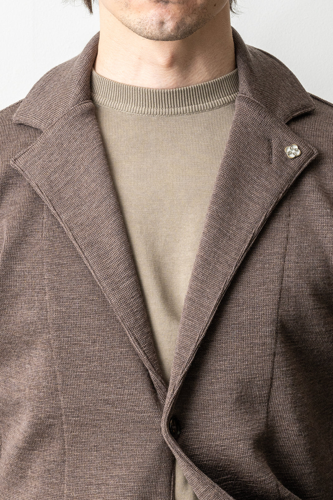 Dwayne Knitted Jacket Brown