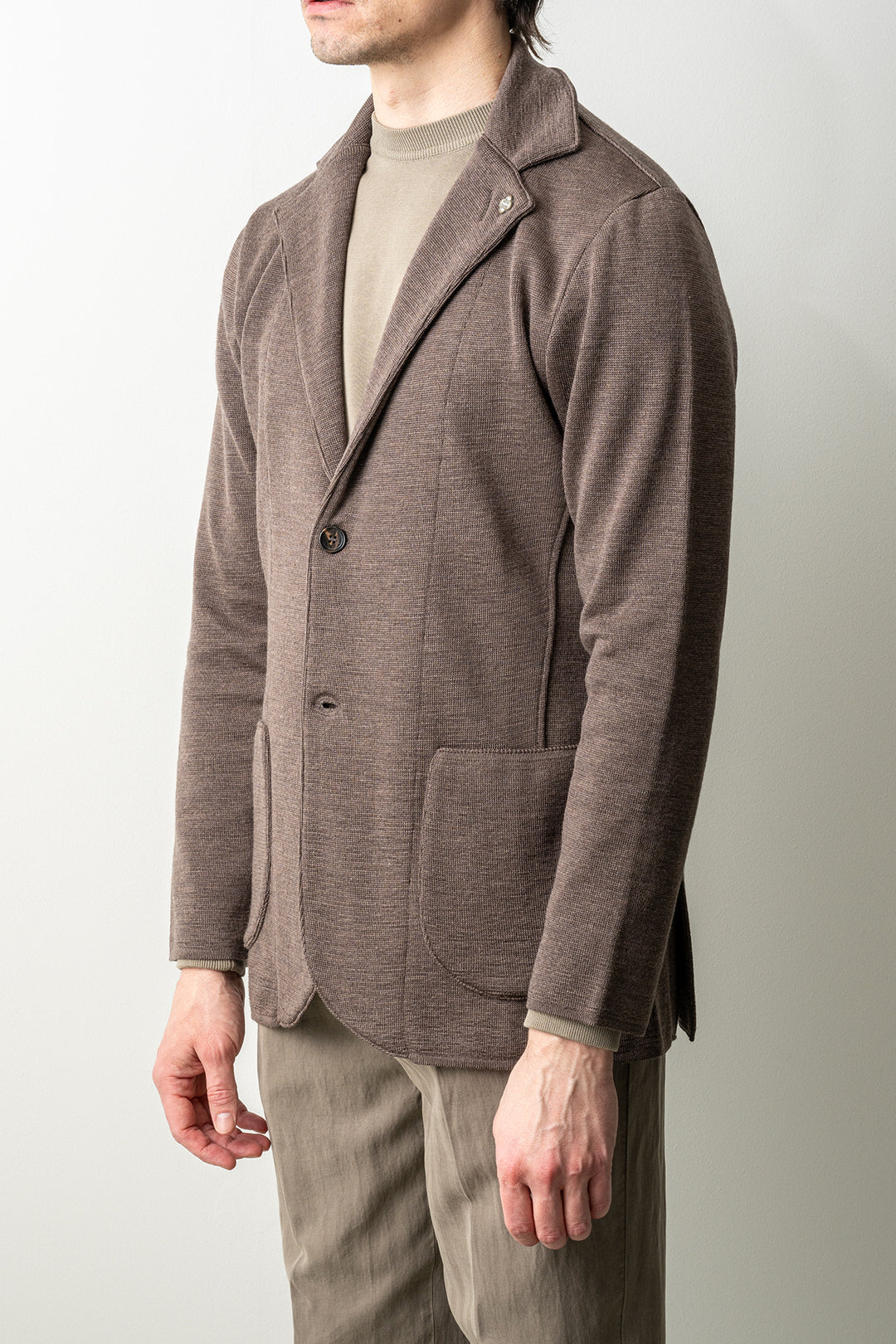 Dwayne Knitted Jacket Brown