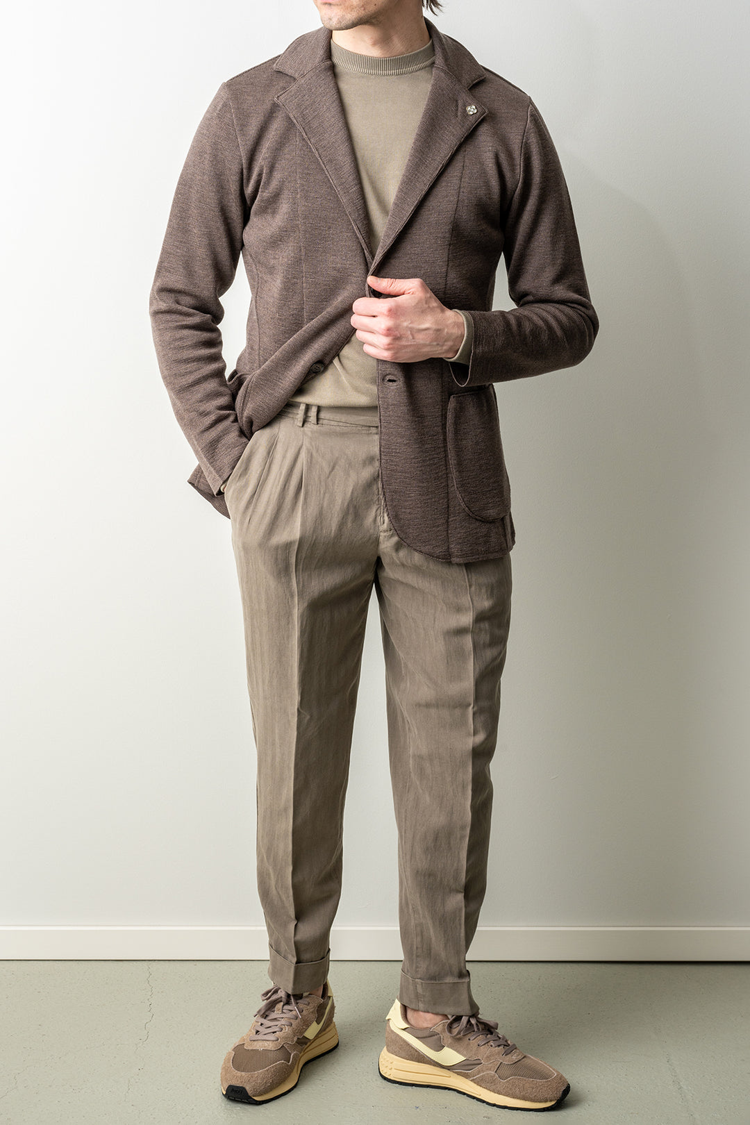 Dwayne Knitted Jacket Brown