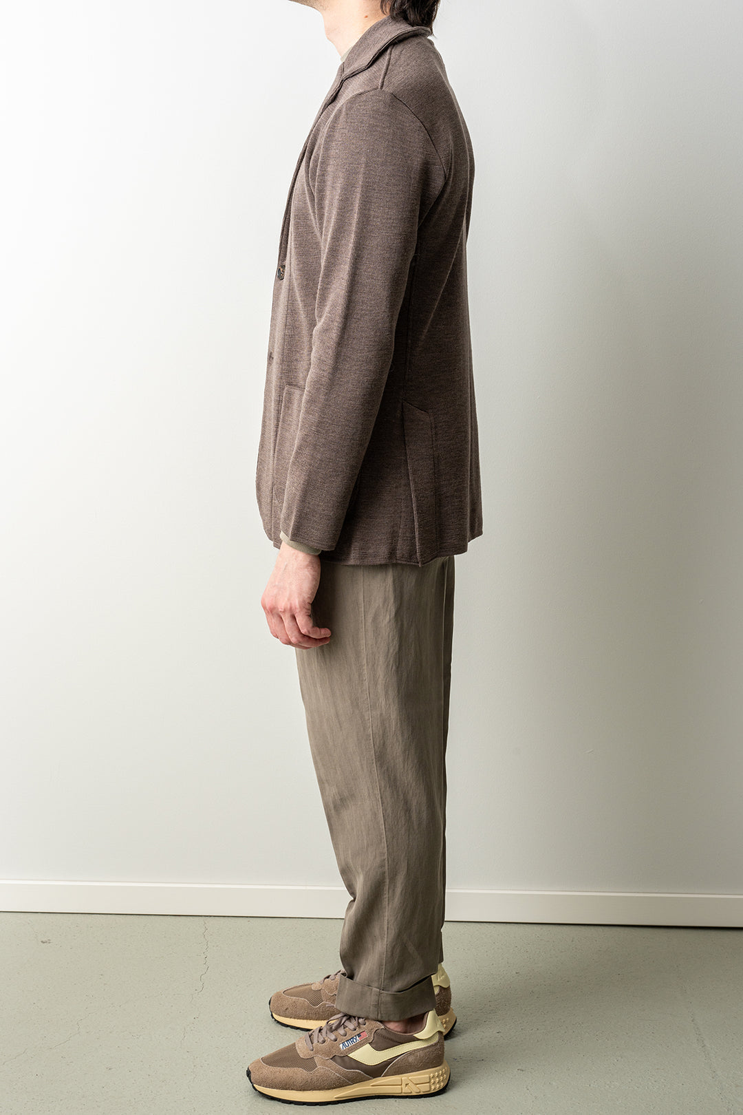 Dwayne Knitted Jacket Brown