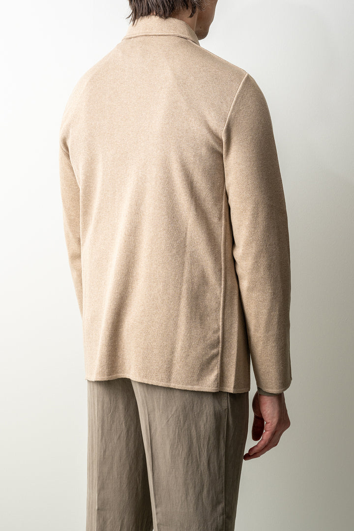 Classic Knitwear Overshirt Beige