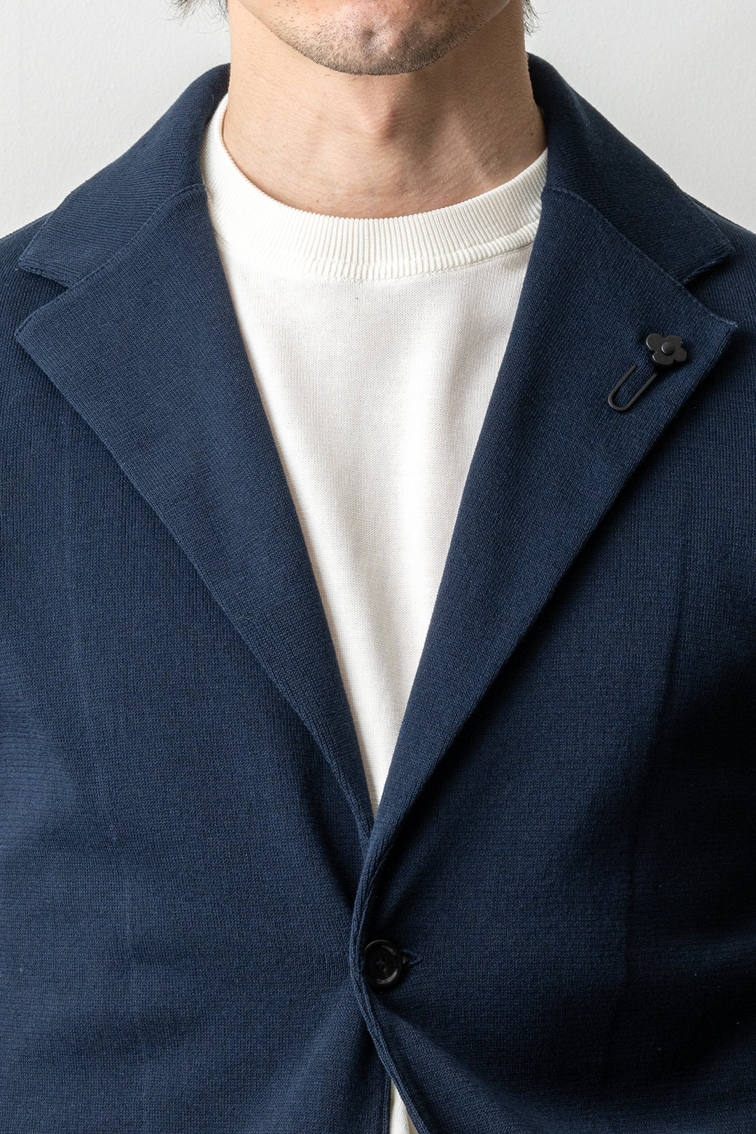 Classic Knitwear Blazer Navy