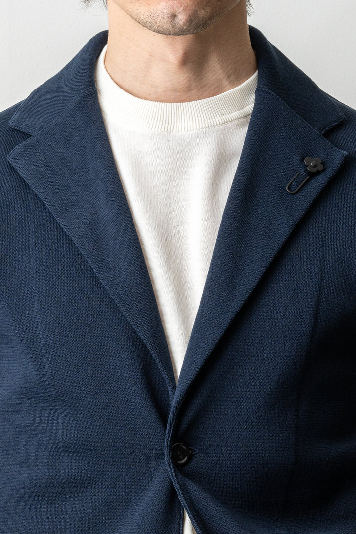 Classic Knitwear Blazer Navy