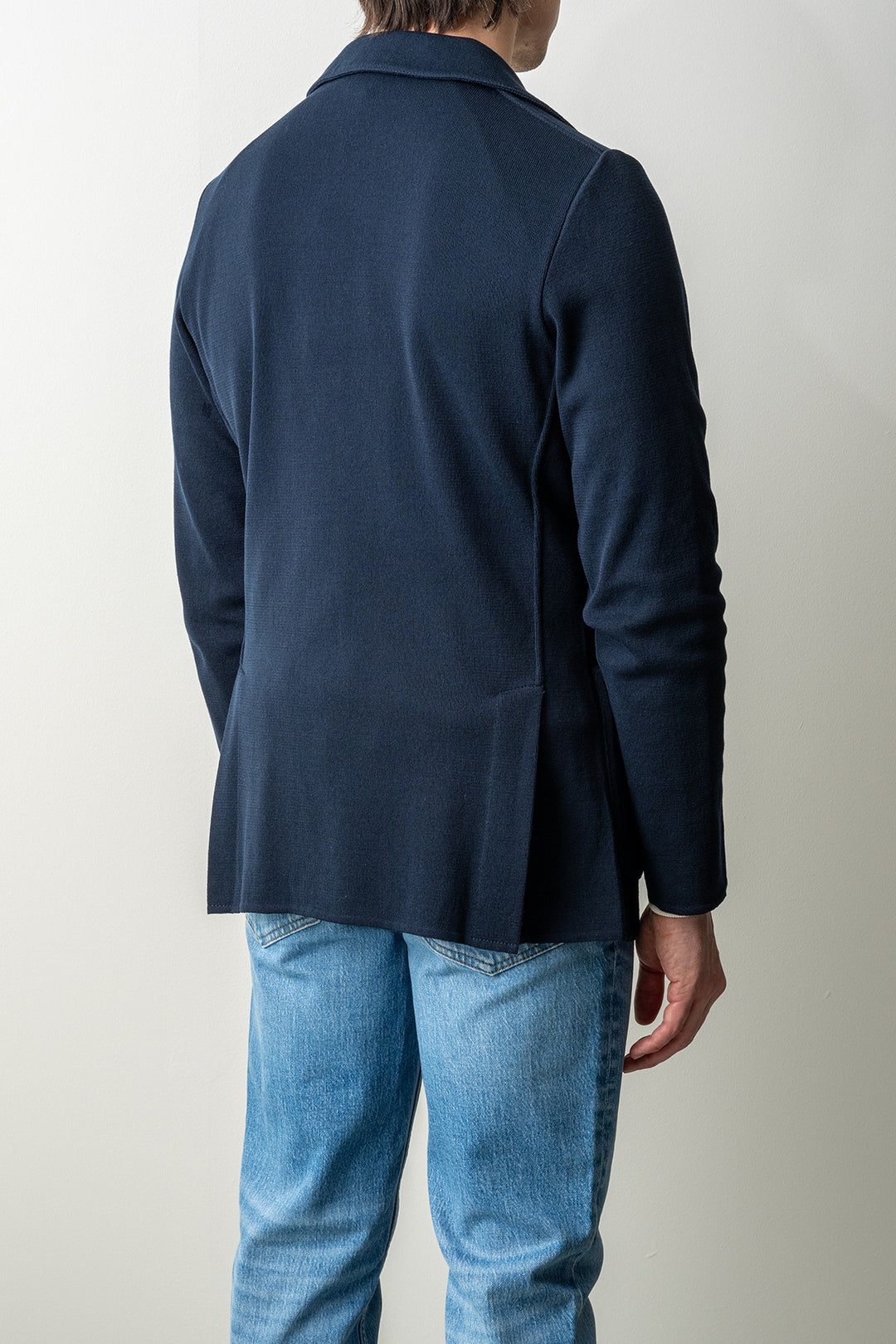 Classic Knitwear Blazer Navy