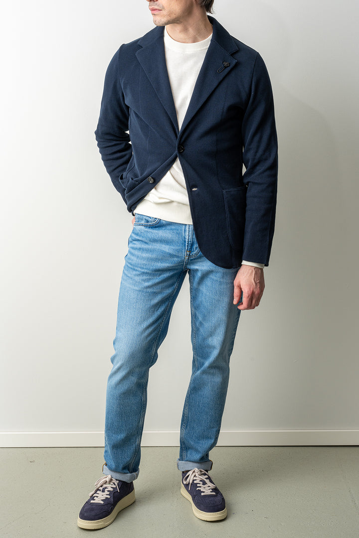 Classic Knitwear Blazer Navy