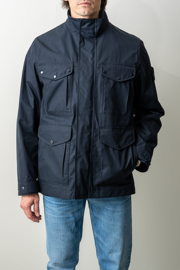 Cotton Canvas Ghost Field Jacket 4100035 Navy Blue