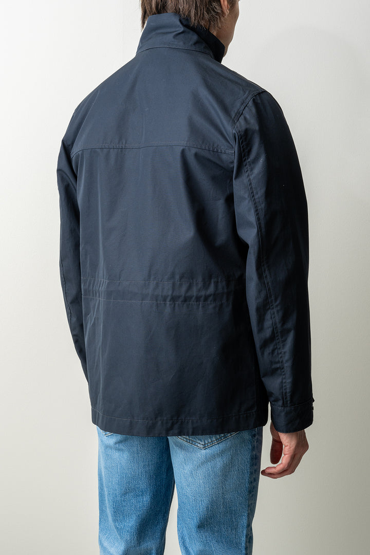 Cotton Canvas Ghost Field Jacket 4100035 Navy Blue